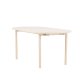VENTURE DESIGN Andy spisebord, ovalt - hvitkalket MDF og stl (90x180)