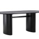 VENTURE DESIGN Isolde spisebord, oval - sort MDF (180x75)