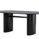 VENTURE DESIGN Isolde spisebord, oval - sort MDF (180x75)