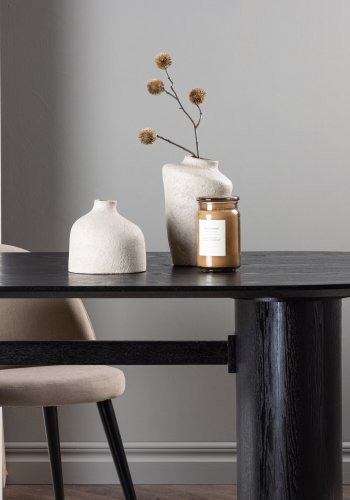 VENTURE DESIGN Isolde spisebord, oval - sort MDF (180x75)