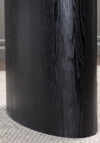 VENTURE DESIGN Isolde spisebord, oval - sort MDF (180x75)