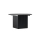 VENTURE DESIGN Matilda spisebord, m. udtrk - sort MDF med finr (130/180)