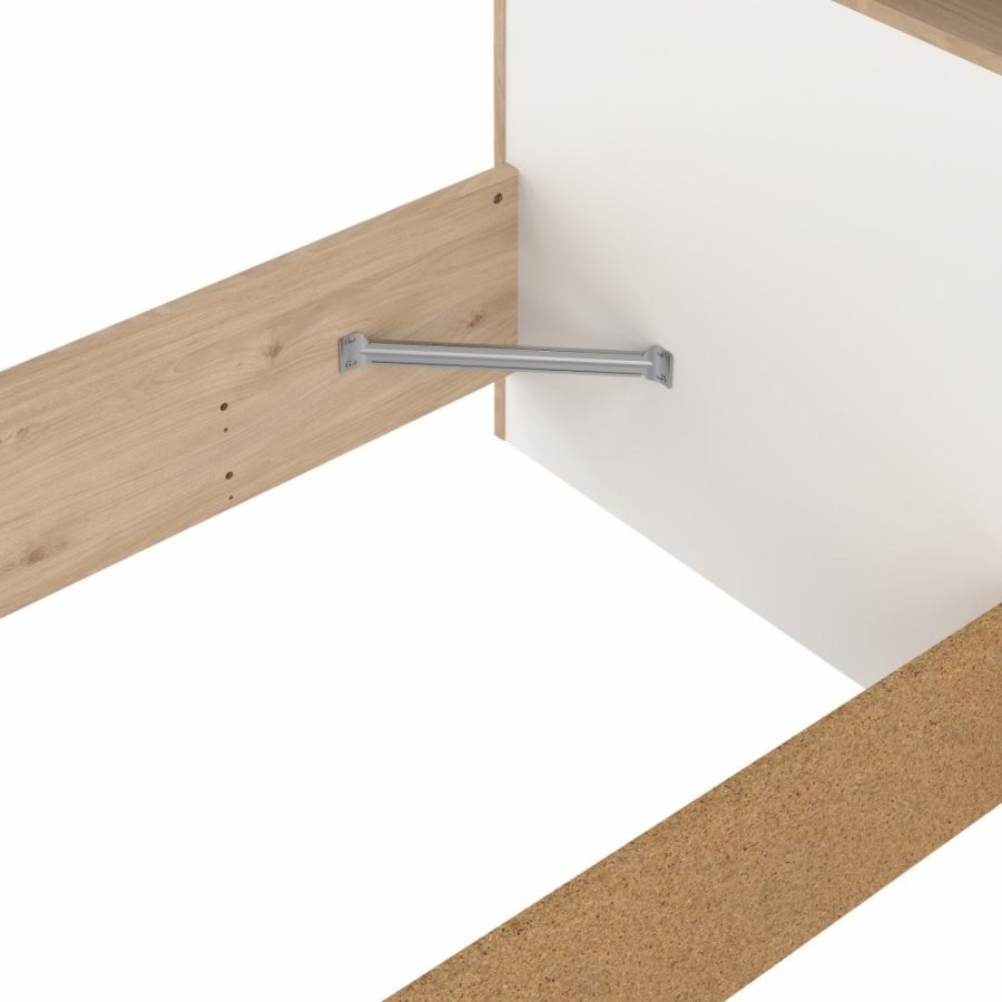 TVILUM Ikast Bett 160x200, Jackson Hickory / Weiß, 169,8 x 216 x 0.97 cm