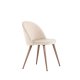 VENTURE DESIGN Matstol i sammet - beige polyestersammet och stl i trlook