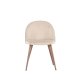 VENTURE DESIGN Matstol i sammet - beige polyestersammet och stl i trlook
