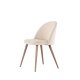 VENTURE DESIGN Matstol i sammet - beige polyestersammet och stl i trlook