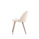 VENTURE DESIGN Matstol i sammet - beige polyestersammet och stl i trlook