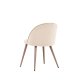 VENTURE DESIGN Matstol i sammet - beige polyestersammet och stl i trlook