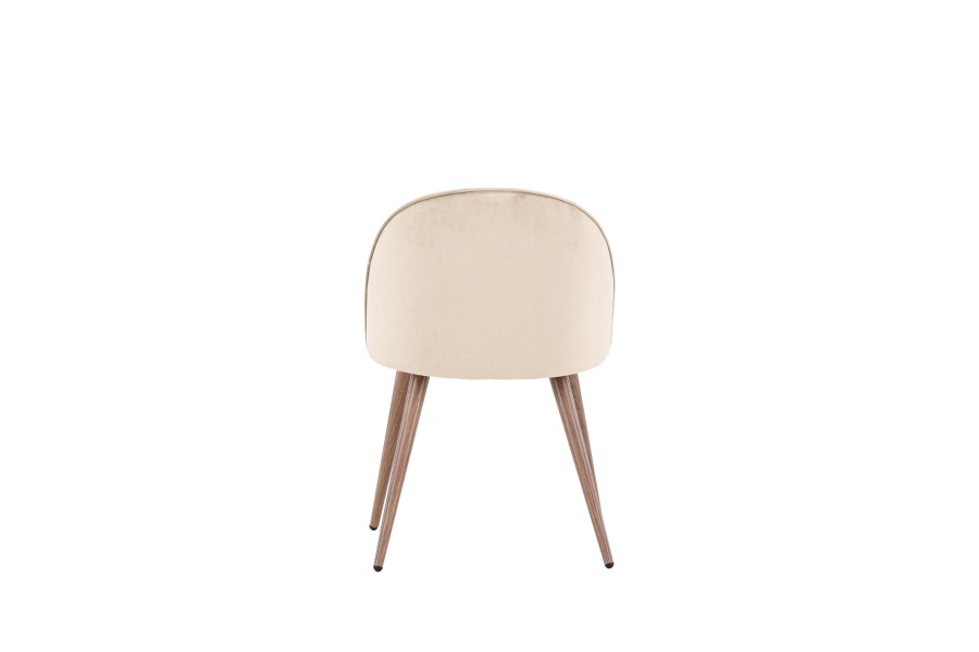 VENTURE DESIGN Matstol i sammet - beige polyestersammet och stl i trlook