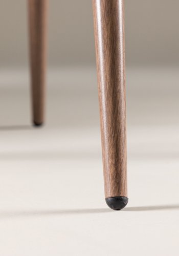 VENTURE DESIGN Matstol i sammet - beige polyestersammet och stl i trlook