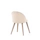 VENTURE DESIGN Matstol i sammet - beige polyestersammet och stl i trlook