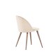 VENTURE DESIGN Matstol i sammet - beige polyestersammet och stl i trlook