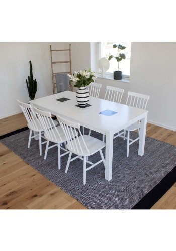 VENTURE DESIGN Lönneberga spisestuestol - hvit gummitre