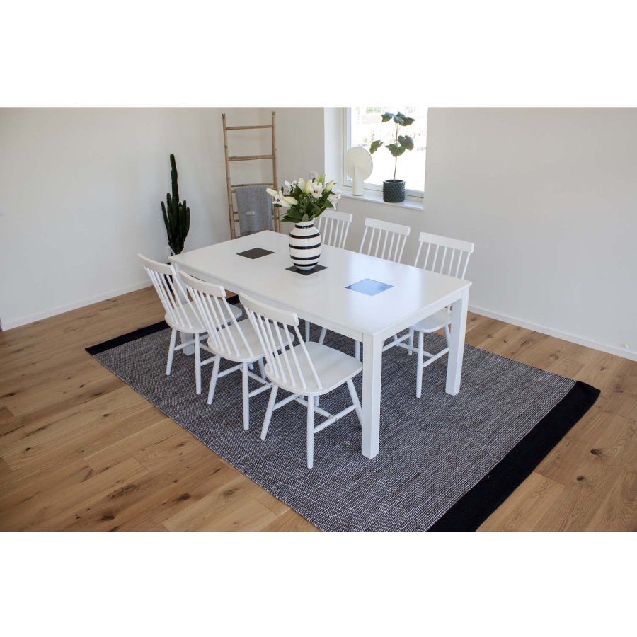 VENTURE DESIGN Lönneberga spisestuestol - hvit gummitre