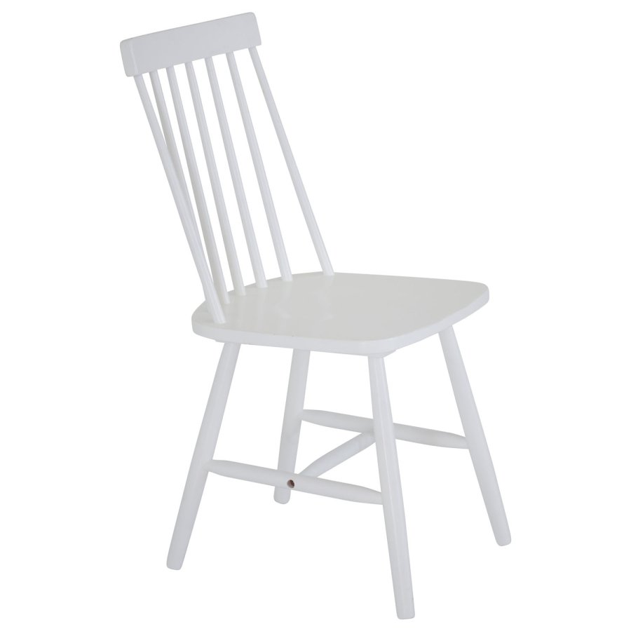 VENTURE DESIGN Lönneberga spisestuestol - hvit gummitre