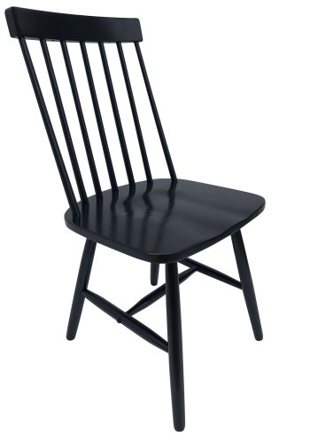 VENTURE DESIGN Lönneberga spisestuestol - svart gummitre