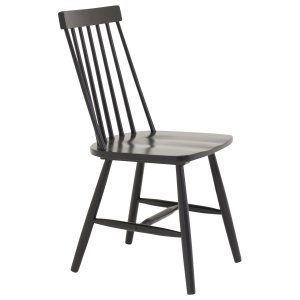 VENTURE DESIGN Lönneberga spisebordsstol - sort gummitr