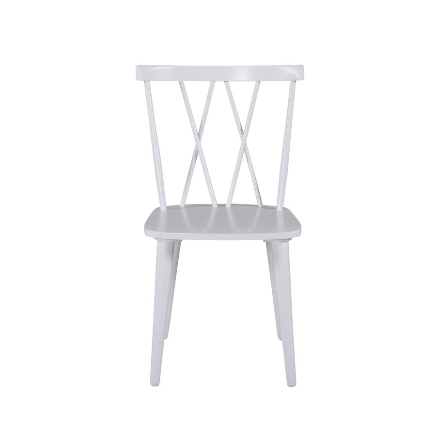 VENTURE DESIGN Mariannelund spisebordsstol - hvid gummitr