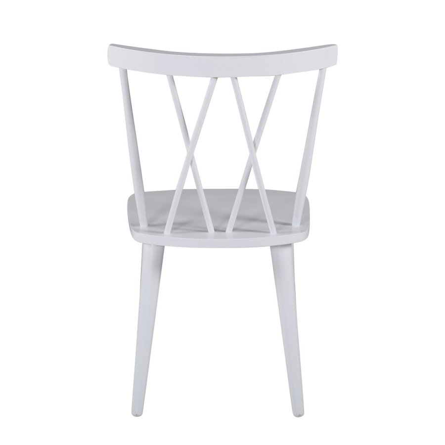 VENTURE DESIGN Mariannelund spisebordsstol - hvid gummitr