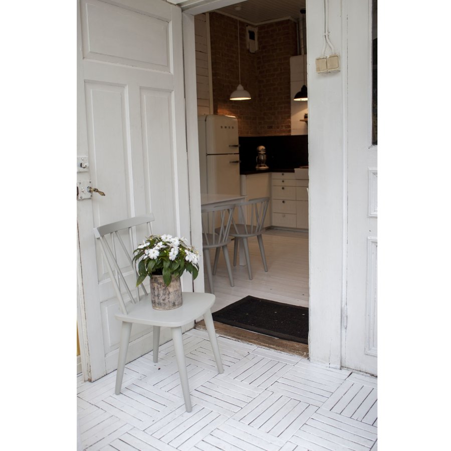 VENTURE DESIGN Mariannelund spisebordsstol - gr gummitr