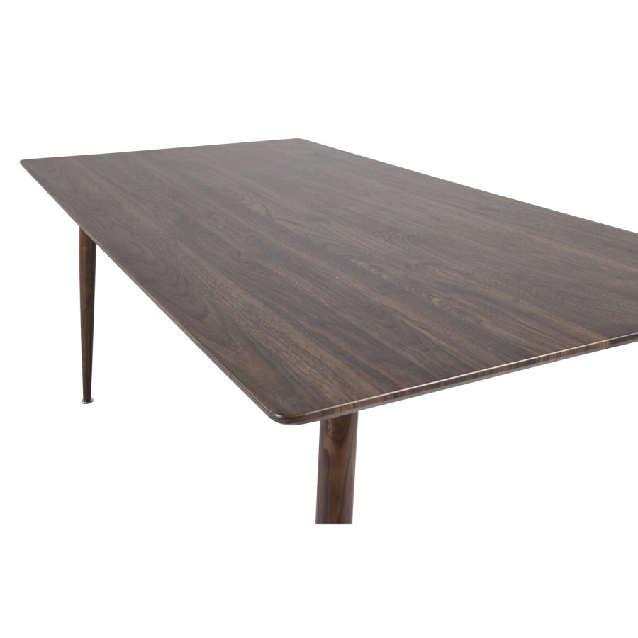 VENTURE DESIGN Polar spisebord - valnttbrun MDF og valnttbrunt metall (180x90)