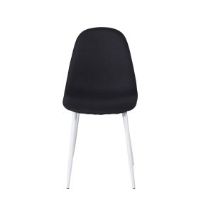 VENTURE DESIGN Polar spisebordsstol - sort polyester og hvid  metal