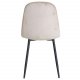 VENTURE DESIGN Polar spisestuestol - beige velur og sort metall
