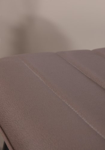 VENTURE DESIGN Windu Lyx matstol - brun mikrofiber och svart stl