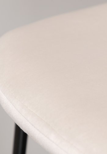 VENTURE DESIGN Polar barkrakk, med ryggsttte og fotsttte - beige flyel og svart stl