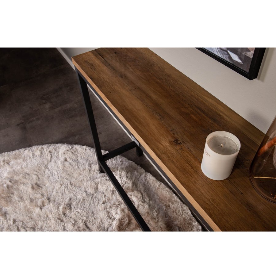 VENTURE DESIGN Rise sidebord - brun MDF og metall (110x30)