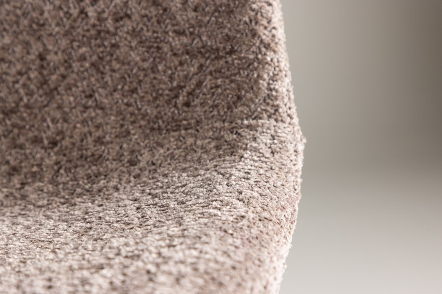 VENTURE DESIGN Polar spisestuestol - grtt boucléstoff og sort stl