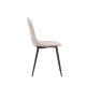 VENTURE DESIGN Polar spisestuestol - beige boucléstoff og sort stl