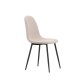 VENTURE DESIGN Polar spisestuestol - beige boucléstoff og sort stl