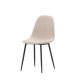 VENTURE DESIGN Polar spisestuestol - beige boucléstoff og sort stl