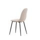VENTURE DESIGN Polar spisestuestol - beige boucléstoff og sort stl