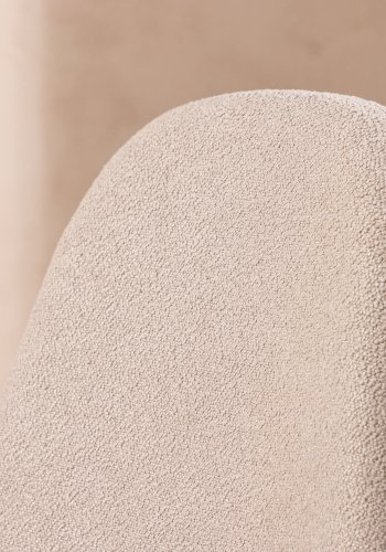 VENTURE DESIGN Polar spisestuestol - beige boucléstoff og sort stl