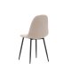 VENTURE DESIGN Polar spisestuestol - beige boucléstoff og sort stl