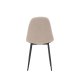 VENTURE DESIGN Polar spisestuestol - beige boucléstoff og sort stl