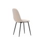 VENTURE DESIGN Polar spisestuestol - beige boucléstoff og sort stl