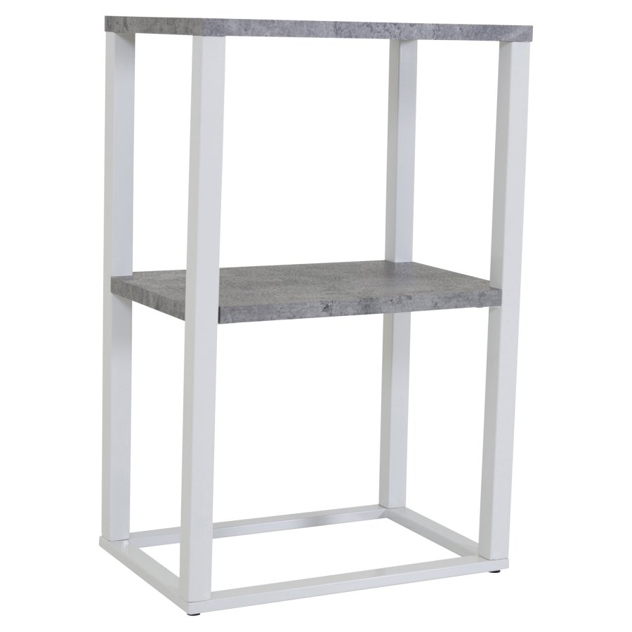 VENTURE DESIGN Rise nattbord - gr MDF og metall (45x30)