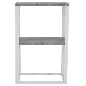 VENTURE DESIGN Rise sängbord - gr MDF och metall (45x30)