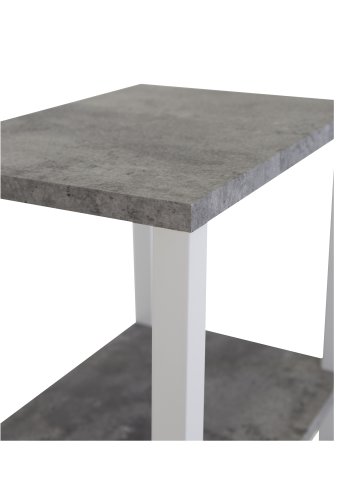 VENTURE DESIGN Rise nattbord - gr MDF og metall (45x30)