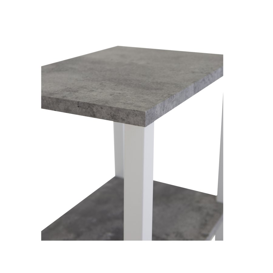 VENTURE DESIGN Rise nattbord - gr MDF og metall (45x30)
