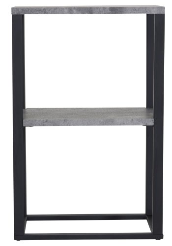VENTURE DESIGN Rise nattbord, m. 1 hylle - gr MDF og metall (45x30)