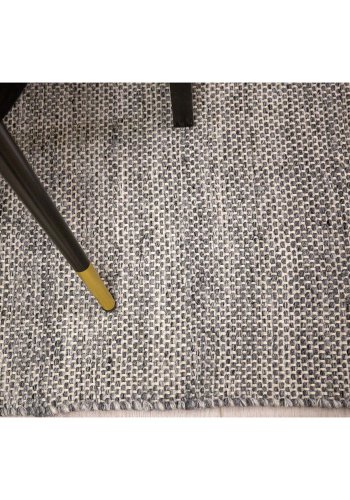 VENTURE DESIGN Devi-teppe - grafittgr polyester og bomull (170x240)