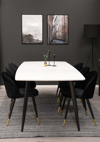 VENTURE DESIGN Devi-teppe - grafittgr polyester og bomull (170x240)