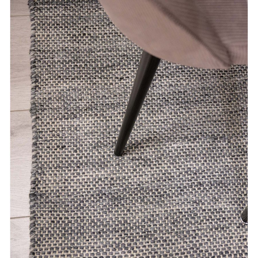 VENTURE DESIGN Devi-teppe - grafittgr polyester og bomull (170x240)