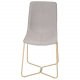 VENTURE DESIGN X-Chair matbordsstol - gr polyester och naturmetall