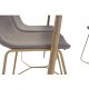 VENTURE DESIGN X-Chair matbordsstol - gr polyester och naturmetall