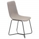 VENTURE DESIGN X-Chair spisestuestol - gr polyester og sort metall